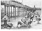 Margate Jetty in the Season – Fishing for Coppers 1893 | Margate History